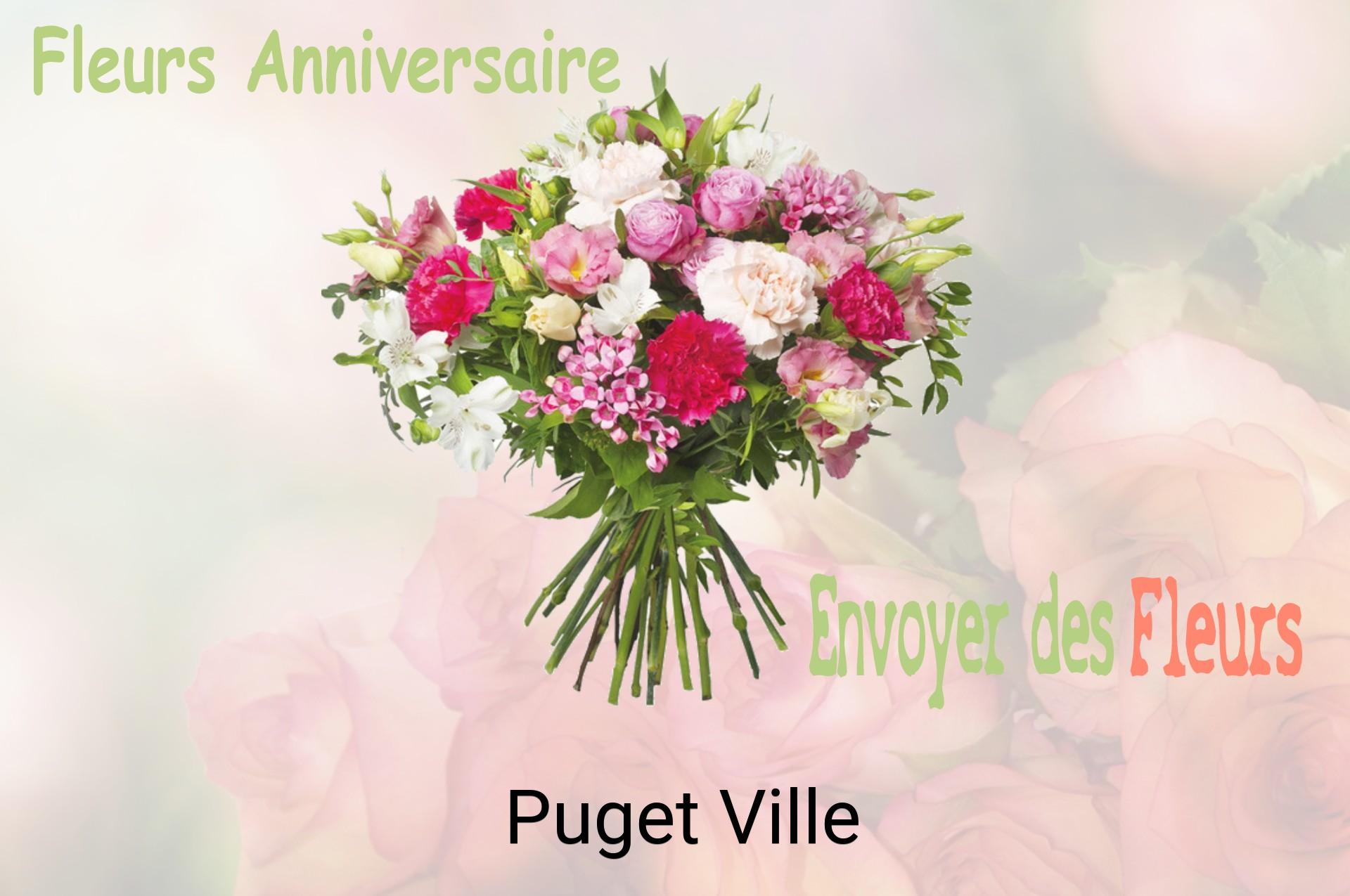 Bouquet de fleurs d’anniversaire livré à Puget-Ville