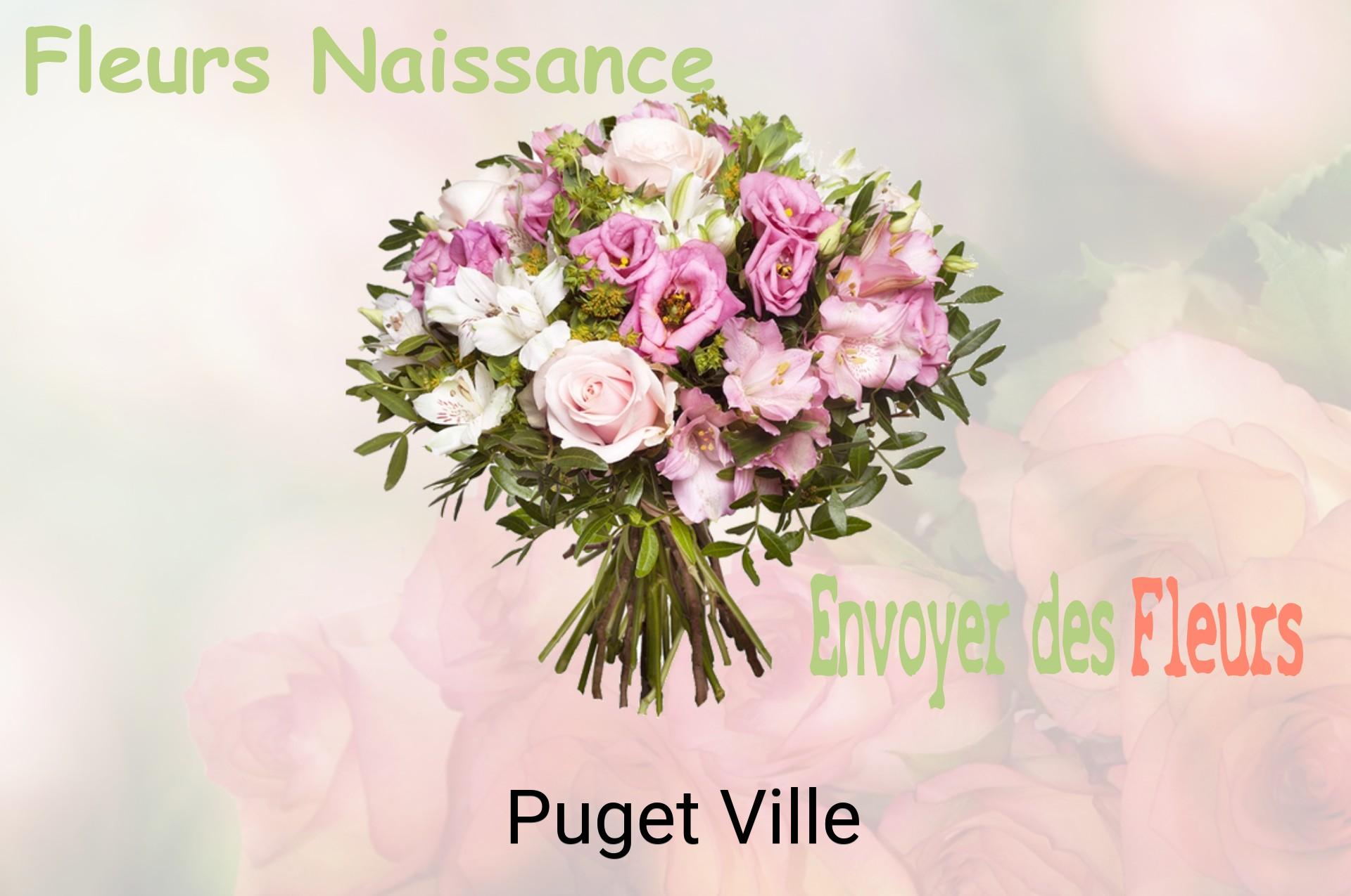 Bouquet de fleurs de naissance livré à Puget-Ville
